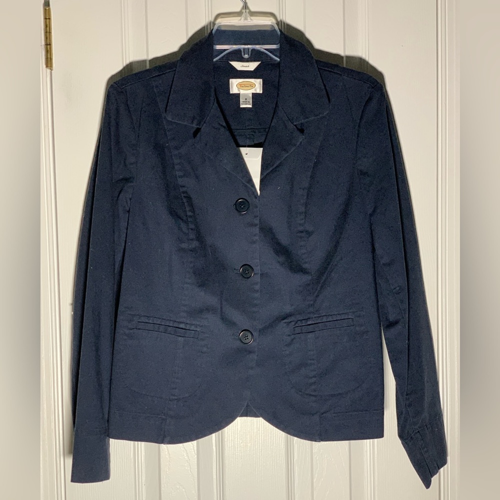 Talbots Blue Stretch Blazer
